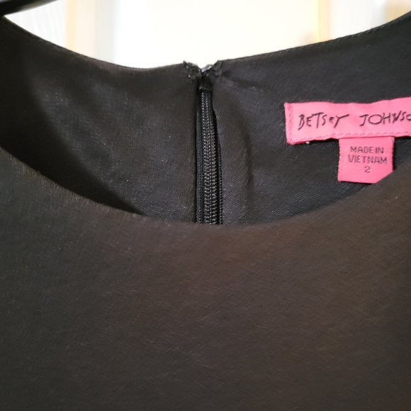 Betsey Johnson | Black Sheath Dress, Size 2 - Picture 6 of 14